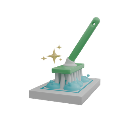 Cleaning Brush  3D Icon