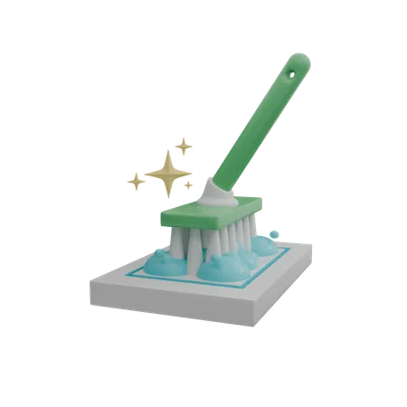 Cleaning Brush  3D Icon