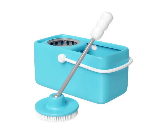 Cleaning Bucket  3D Icon