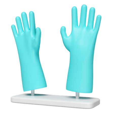 Cleaning Glove  3D Icon