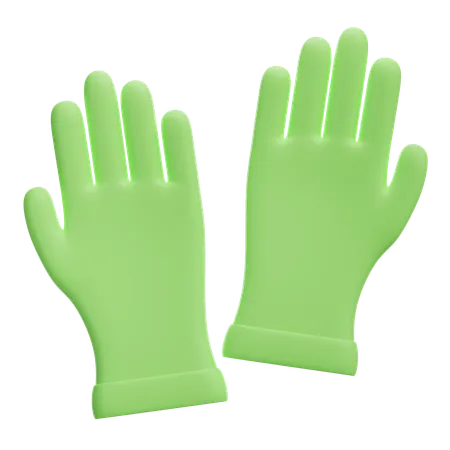 Cleaning Gloves 3 D Cleaning Tools 3D Icon