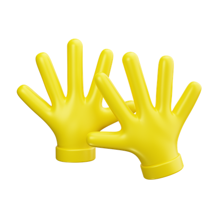 Cleaning Gloves  3D Icon