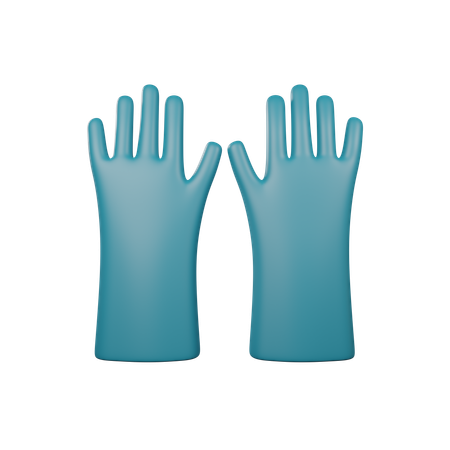 Cleaning Gloves  3D Icon