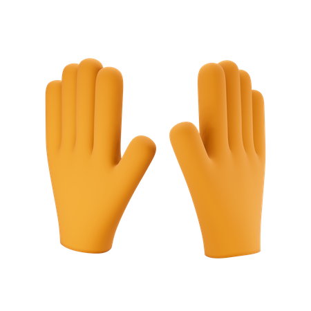 Cleaning gloves  3D Illustration