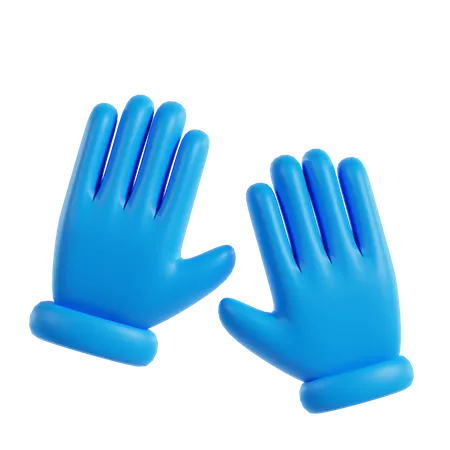 Cleaning Gloves 3D Icon