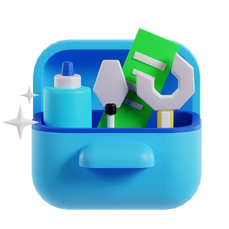 Cleaning Kit 3D Icon
