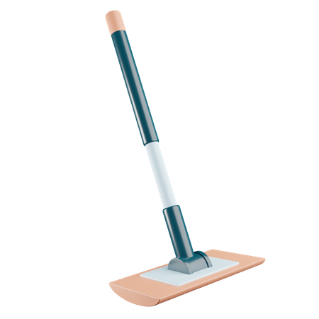 Cleaning Mop 3D Illustration