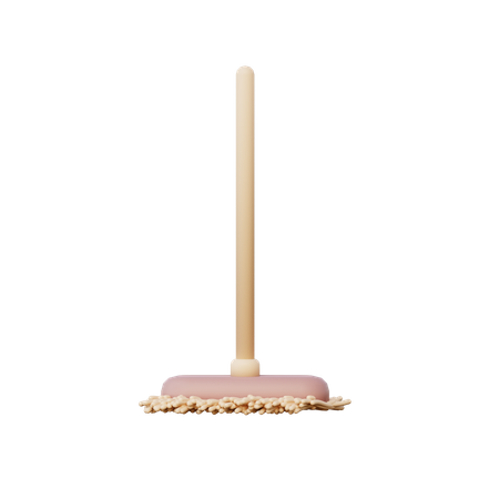 Cleaning Mop 3D Illustration