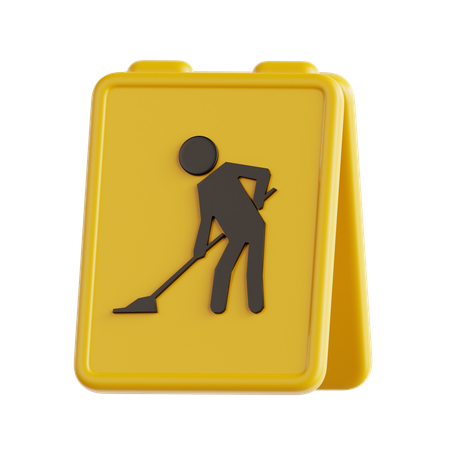 Cleaning Sign  3D Icon