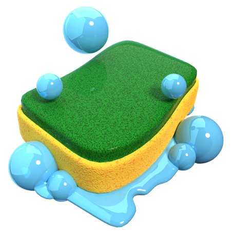 Cleaning Sponge  3D Icon