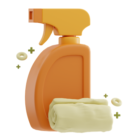 Cleaning Spray 3D Icon