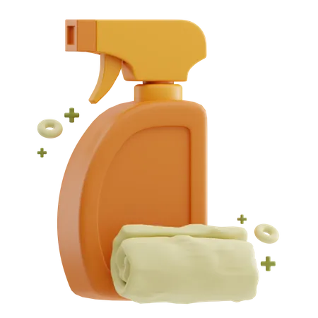Cleaning Spray 3D Icon