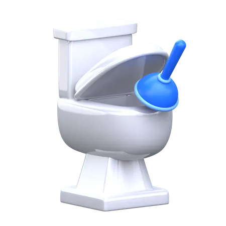 Cleaning Toilet 3 D Hygiene Routine Icon 3D Icon