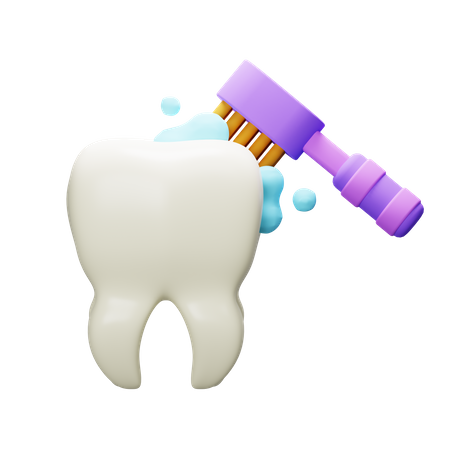 Cleaning Tooth  3D Icon