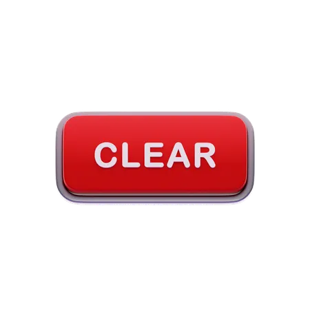 Clear button  3D Icon