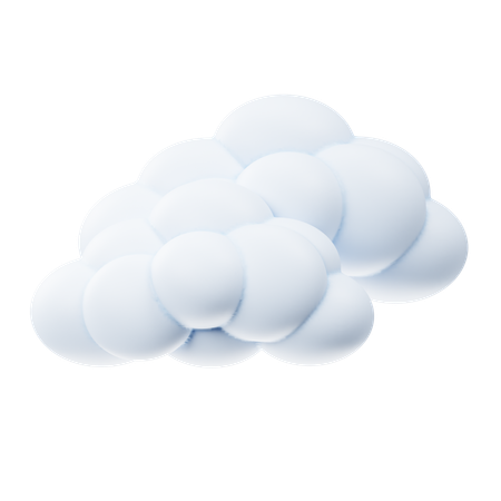 Clear Cloud  3D Icon