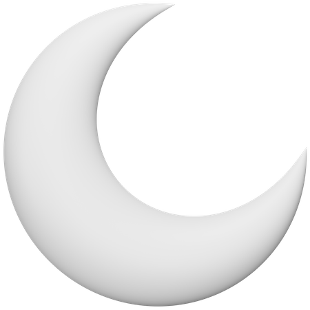 Clear Moon  3D Icon