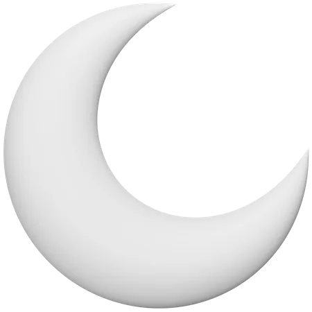Clear Moon  3D Icon