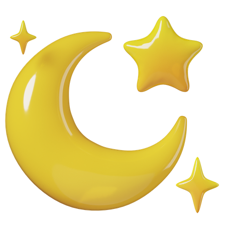 Clear Night  3D Icon