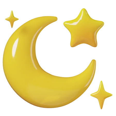 Clear Night  3D Icon