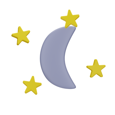 Clear Night  3D Icon