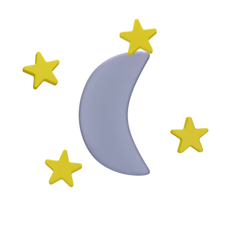 Clear Night  3D Icon