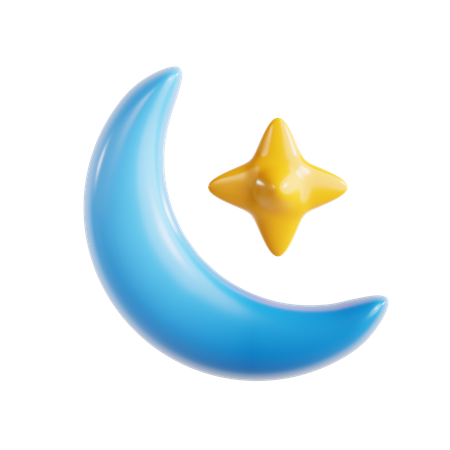 Clear Night  3D Icon