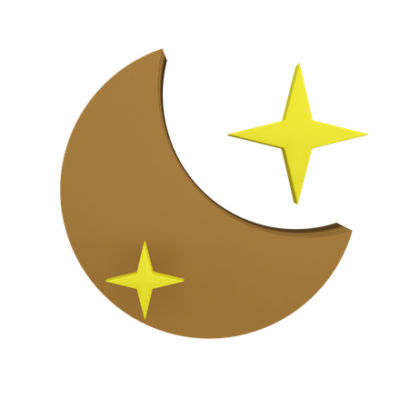 Clear Night  3D Icon