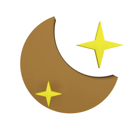 Clear Night  3D Icon