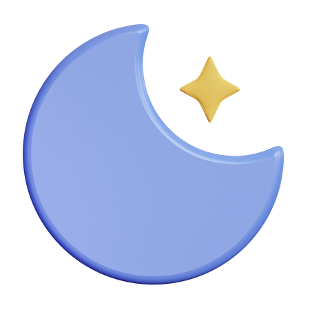 Clear Night  3D Icon