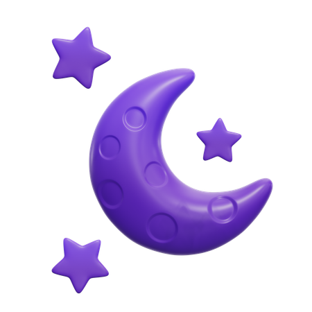 Clear Night  3D Icon