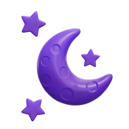 Clear Night  3D Icon