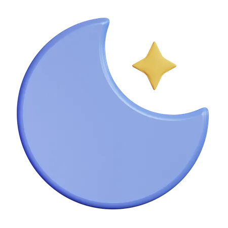 Clear Night  3D Icon