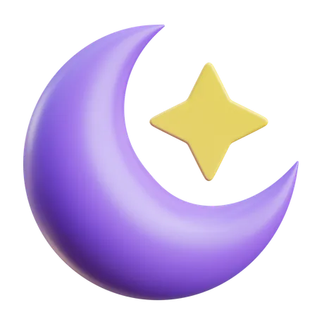 Clear Night  3D Icon