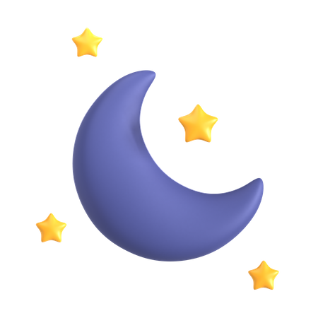 Clear Night  3D Icon