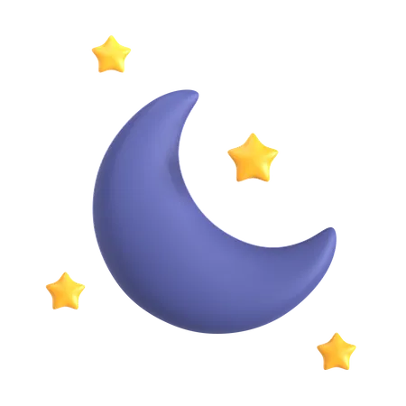 Clear Night  3D Icon