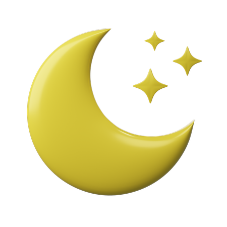 Clear Night  3D Icon