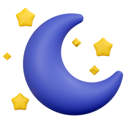 Clear night  3D Icon