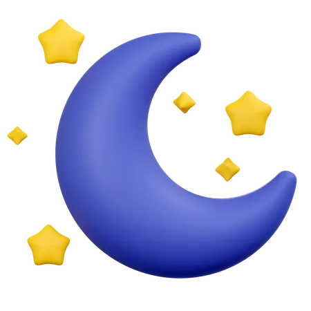 Clear night  3D Icon