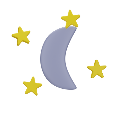 Clear Night  3D Icon