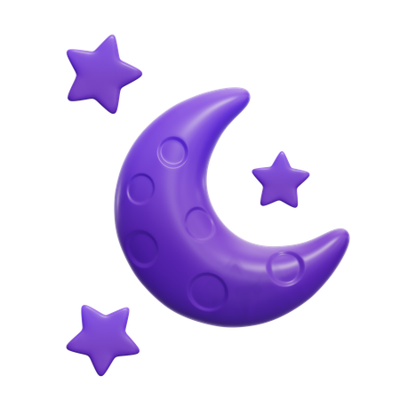 Clear Night  3D Icon