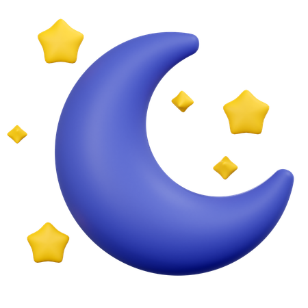 Clear night  3D Icon