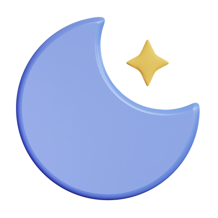 Clear Night 3D Icon