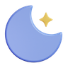 3d clear-night emoji