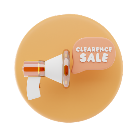 Clearance Sale  3D Icon