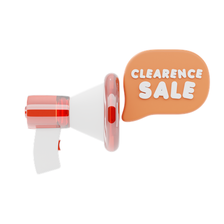 Clearance Sale  3D Icon