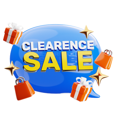 Clearance Sale  3D Icon