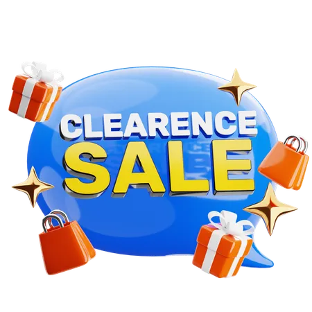 Clearance Sale  3D Icon