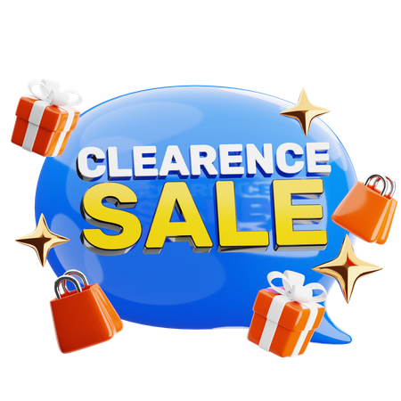 Clearance Sale  3D Icon
