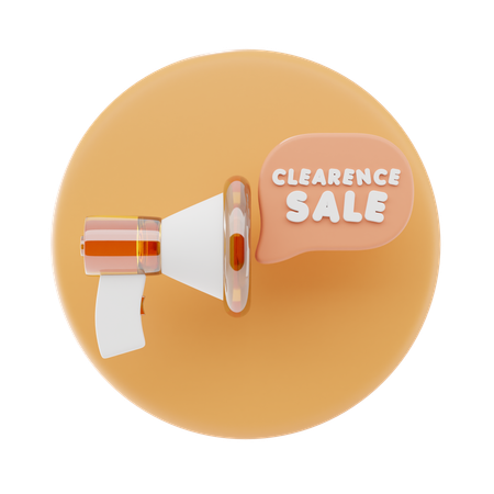 Clearance Sale  3D Icon